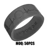 Environmental Standard Personalized Custom Gift For Men Women Beach Sports Promotional Rubber Thumb Wedding Band Silicone Ring