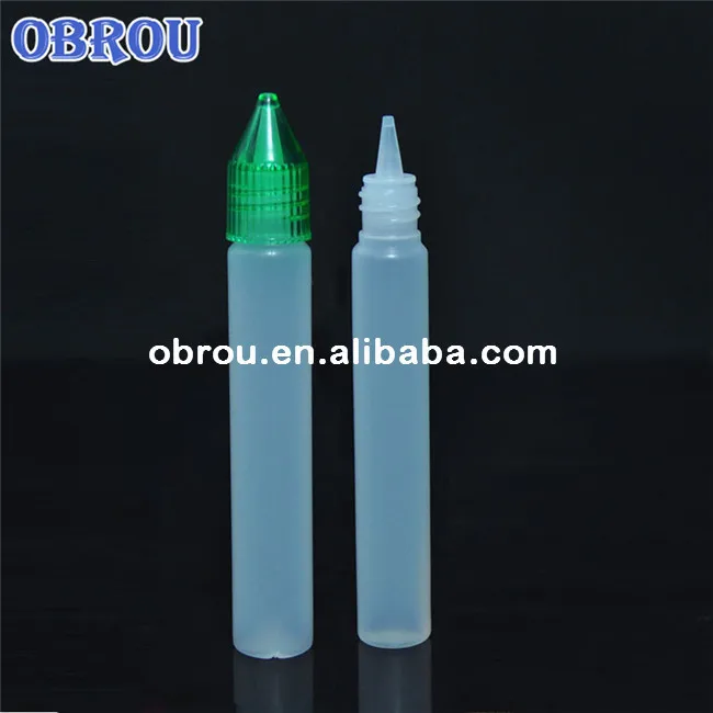 10ml 15ml 30 ml 50ml pen shape squeezed liquid dropper bottle