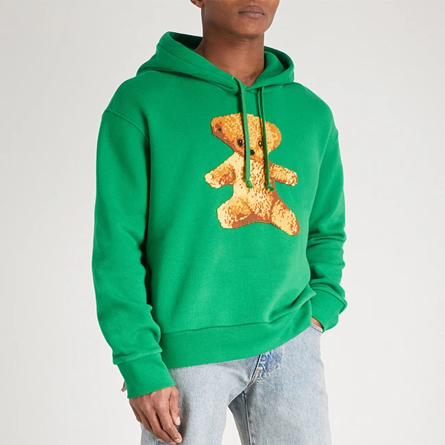 mens teddy fleece hoodie