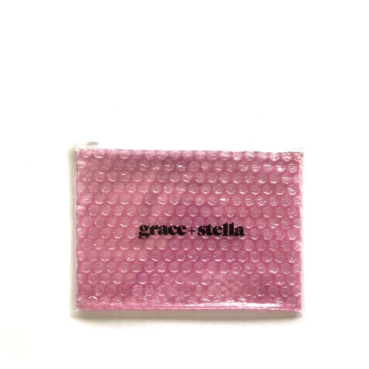 pink bubble wrap bag