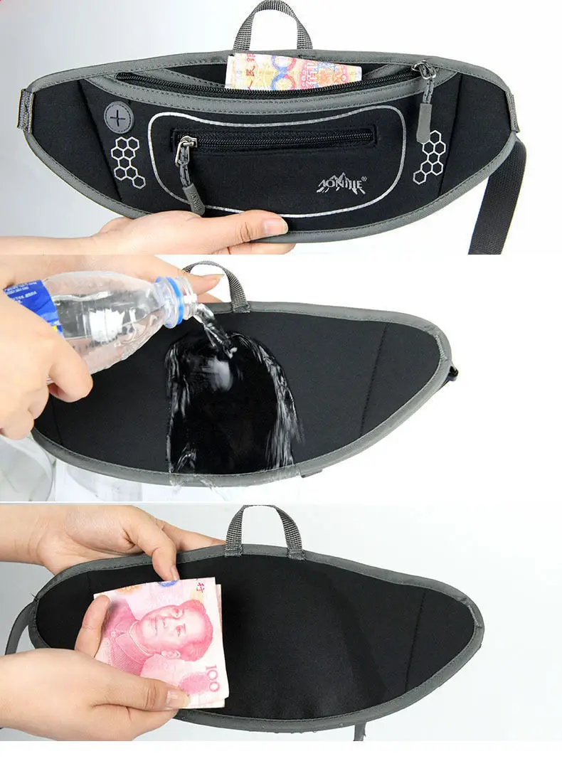Waterproof Fanny Pack Pocket Wallet Running Pouch Sports Fitness Waist Bag