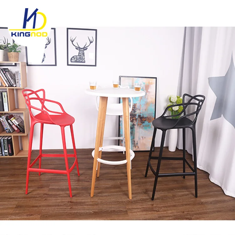 Replica Bar Furniture Stackable Modern Plastic Bar Chair With Arms