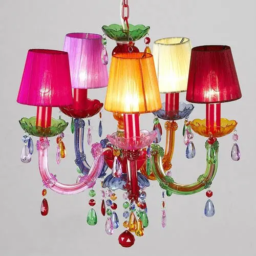 Multi Color Crystal Chandelier Modern For High Ceilings Multi Color Crystal Chandelier Modern