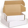 Ships Flat Easy Set-up One Piece White Paper Tuck Top Mailers Colored Printed Corrugated Shipping Boxes