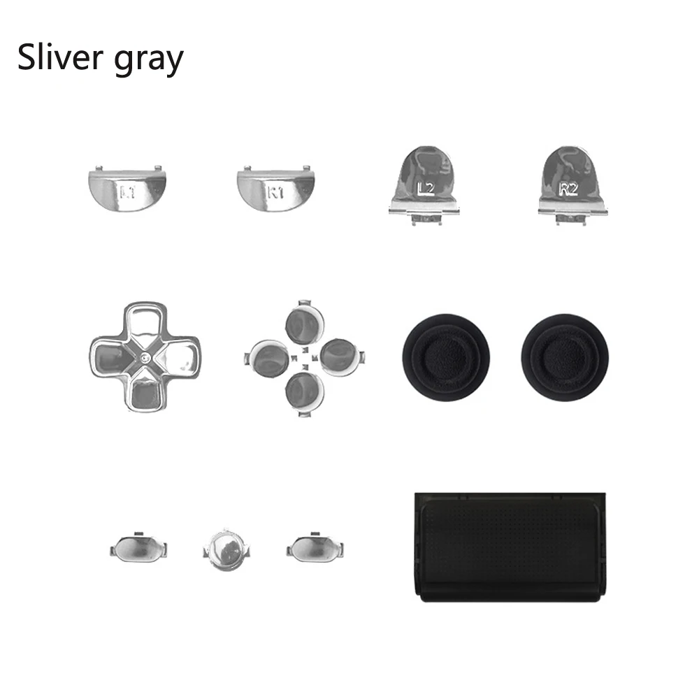 Chrome Button Set Mod Kit For Ps4 Slim For Sony Playstation 4 Controller Repair Kits Buttons