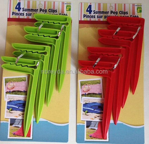 Pack Of 4 Pegs Beach Towel Clip Clips Buy Pack Of 4 Pegs Beach Towel