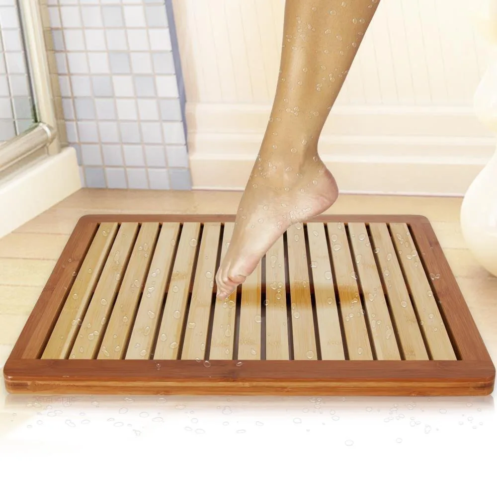 bamboo bath mat 2/$24