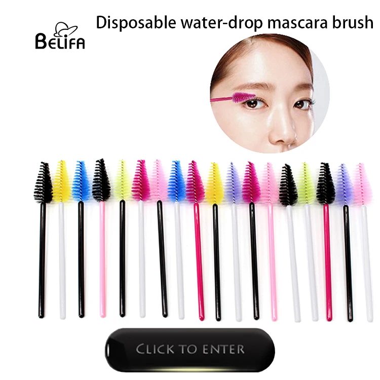 Wholesale Multicolored Vegan Eye Lash Extension Brush Plastic Handle