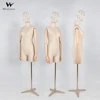 Half Scale Size female Dress Form Mannequin Covered Fabric Torso mannequins With beech Arms for luxury brands