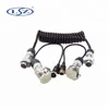Trailer cable for Rear View Camera System Auto Parts 1CH 2 CH 3CH 4CH 5 Pin 7 Pin customize Truck spring cable