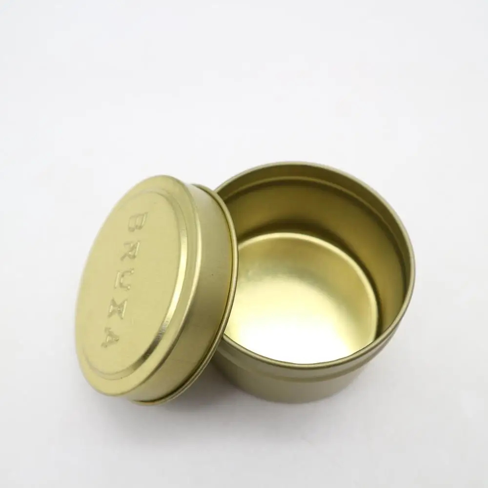 Factory Price Small Round Aluminum Decorative Colored Candle Tins Empty