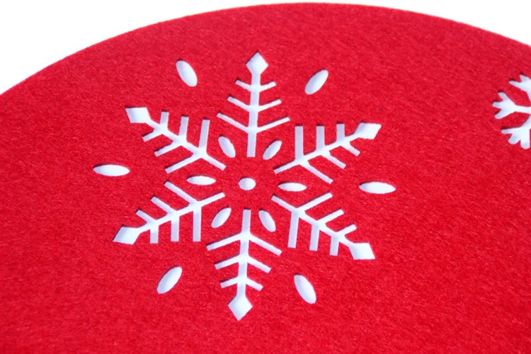 Hot New Kinds Round Christmas Custom Felt Placemat Buy Custom Felt Placemat,Christmas Custom