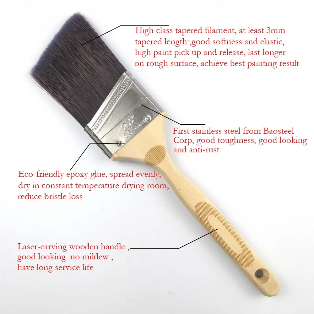 Lary Tarpered Filament Stainless Steel Laser Engraving Wooden Handle