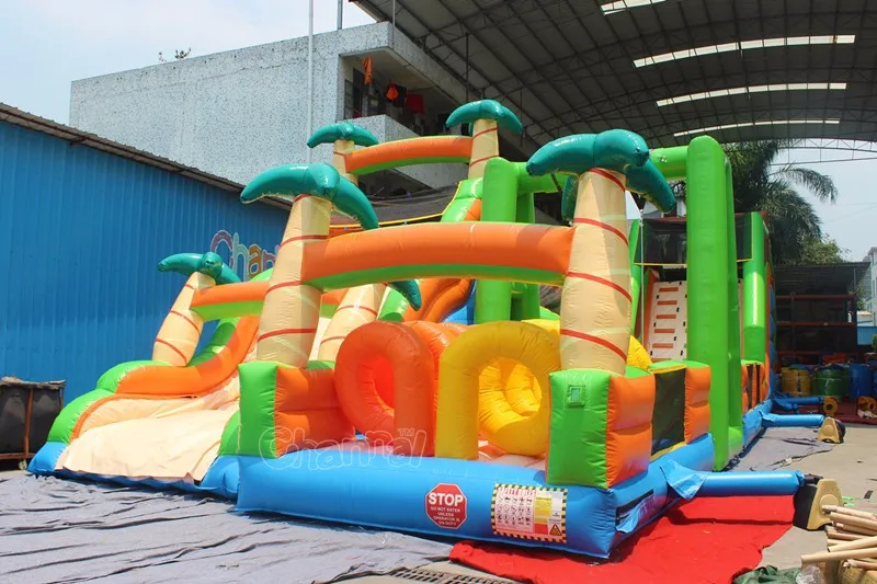 Giant Inflatable Interactive Adult Game Inflatable Obstacle Course 