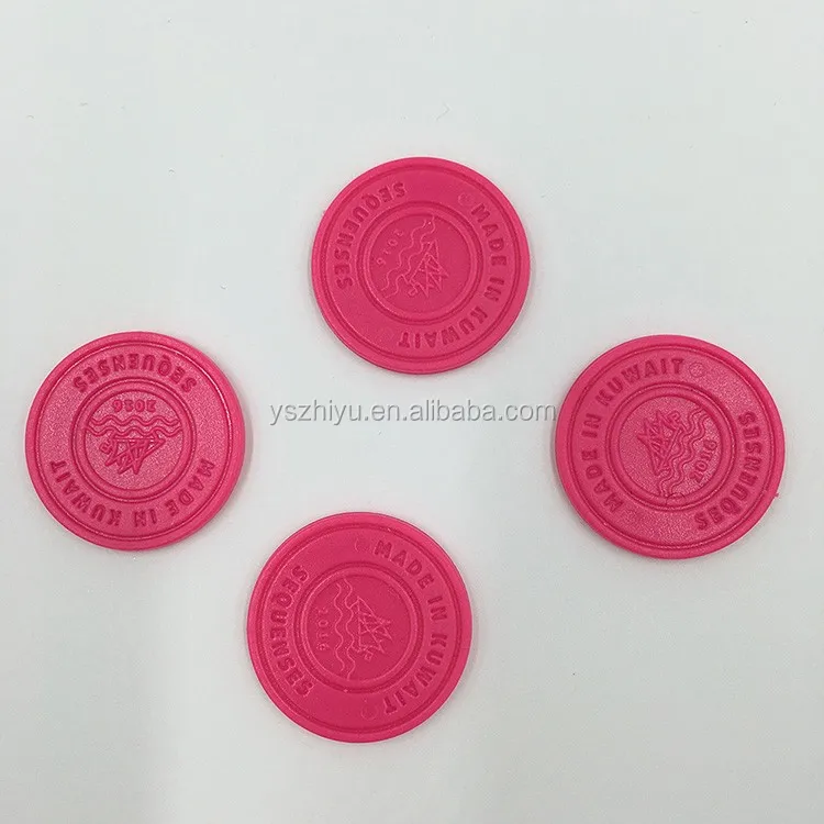 Promotional Custom Food Grade Engraved Embossed Logo Plastic Token