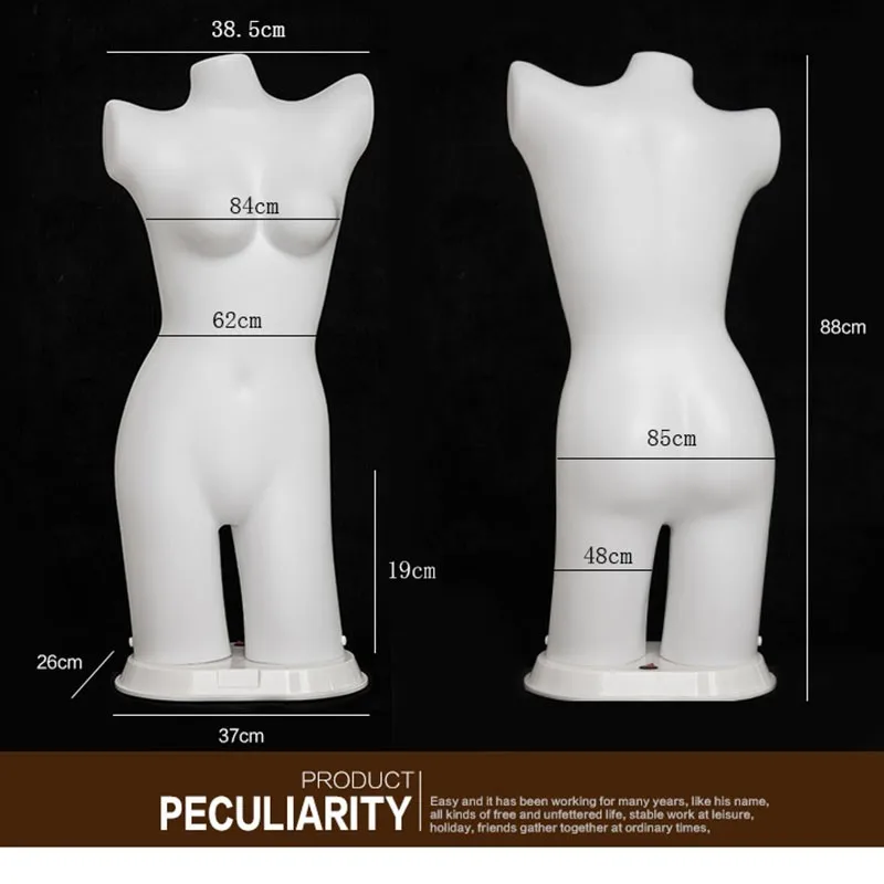 New Design Led Light Weight Female Manikin Bust Mannequin For Bra