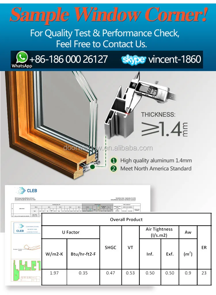 awning windows sizes of american SGCC tempered glass Imported Oak Wood casement window with light