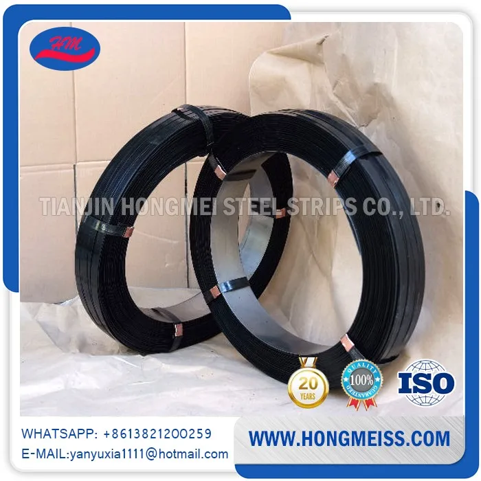 Cold Rolled BLUE & BLACK Packing Material Metal Strip Steel binding strips box packing strip