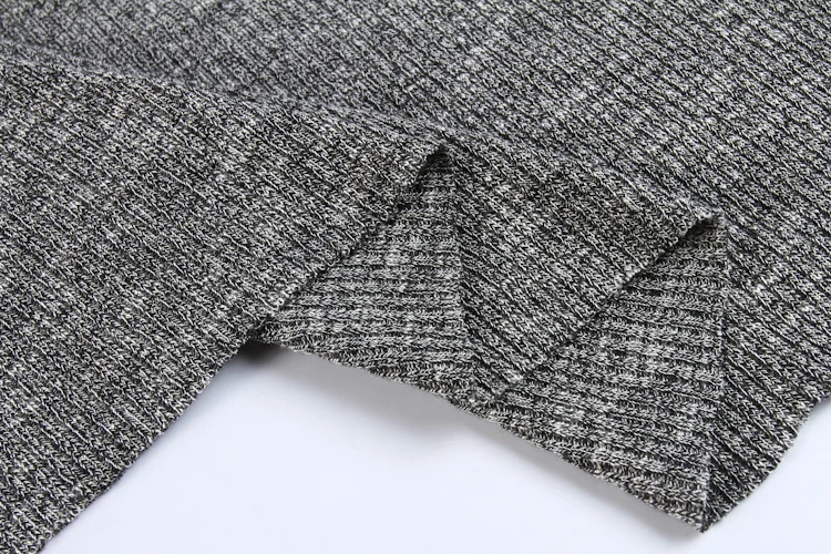 Polyester Slub Knitted Stretch Tubular Rib Cord Knit Fabric - Buy ...