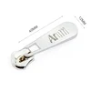 Professional Manufacturer Custom Nickel Metal Zipper Slider and Puller for Bag, Engraved Logo Metal Zipper Pull for Garment