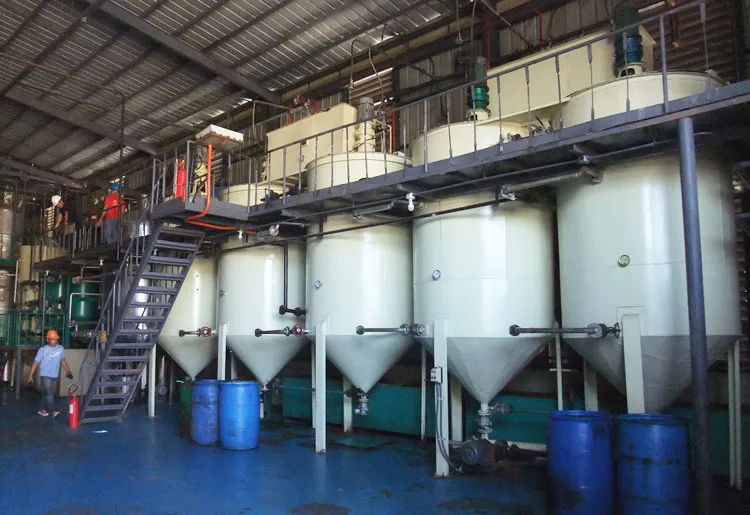 20 tons small refining machine used mini fish peanut olive sesame coconut cotton sunflower soya palm edible oil refinery plant