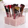 Elegant square acrylic brush holder/brush stand with sand timer
