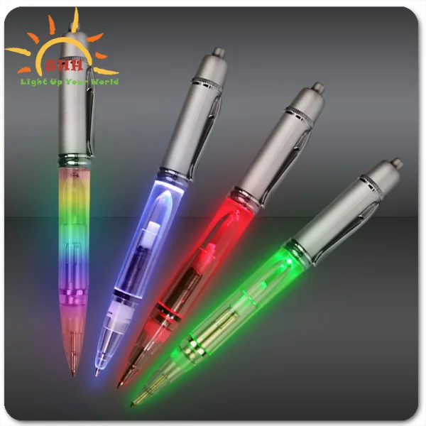 Back To Shcool Led Light Up Pen Novelty Ballpoint Pen With Black Or ...