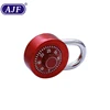 AJF Rotary Padlock Door Lock Suitcase Code Lock Round Dial Number Padlock Zinc Alloy Combination Travel Luggage