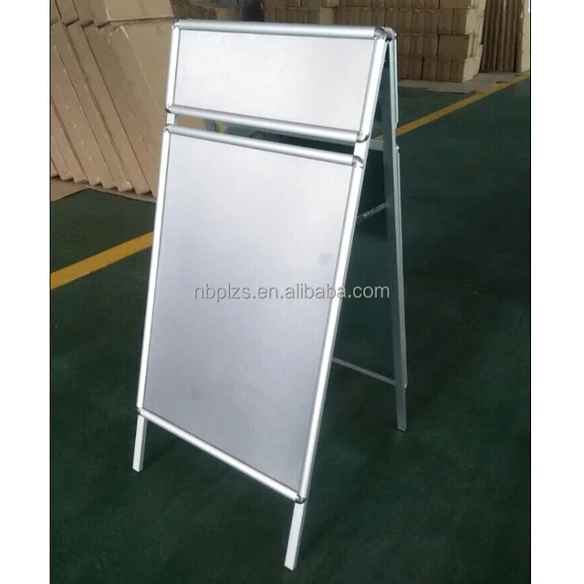 Aluminum Outdoor Front Open Signs A1 A0 Pavement Sign Poster Stand