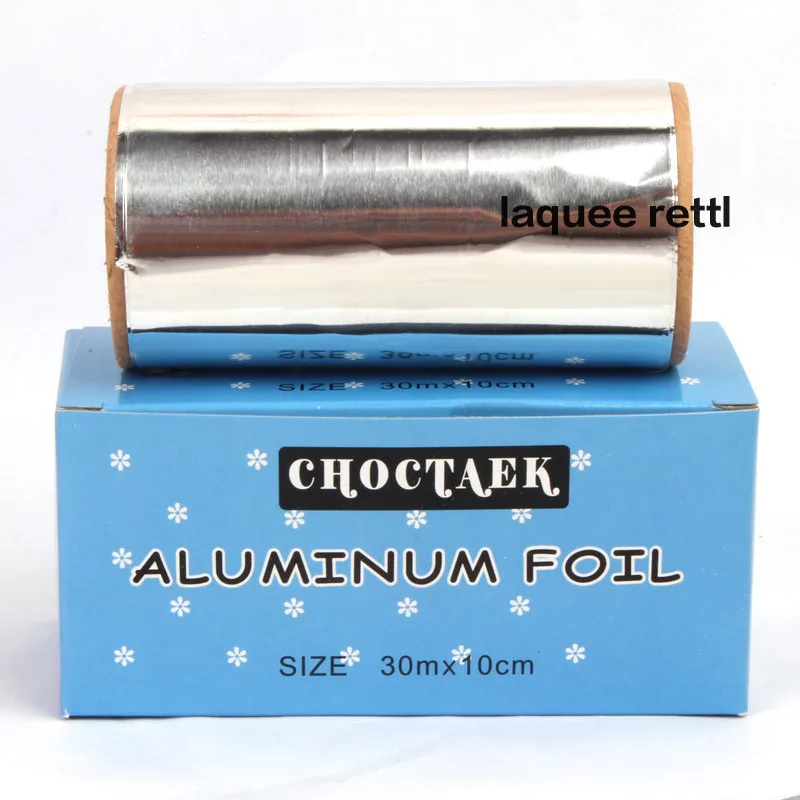 5mx 8 5cm Aluminum Foil Wraps With Blade Nail Art Soak Off Acrylic UV Gel Polish