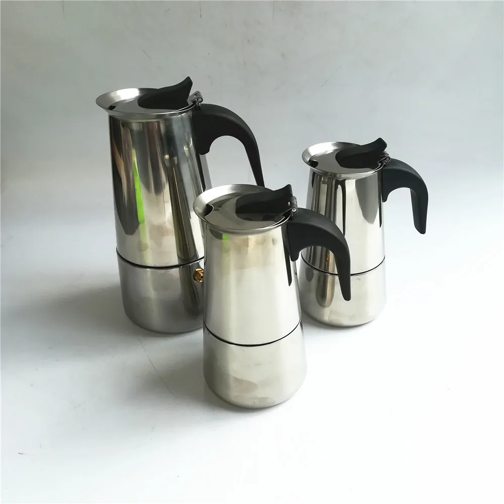 Induction Espresso Moka Pot Clic 6 Cup Maker Induction Espresso Moka Pot Clic 6 Cup Maker