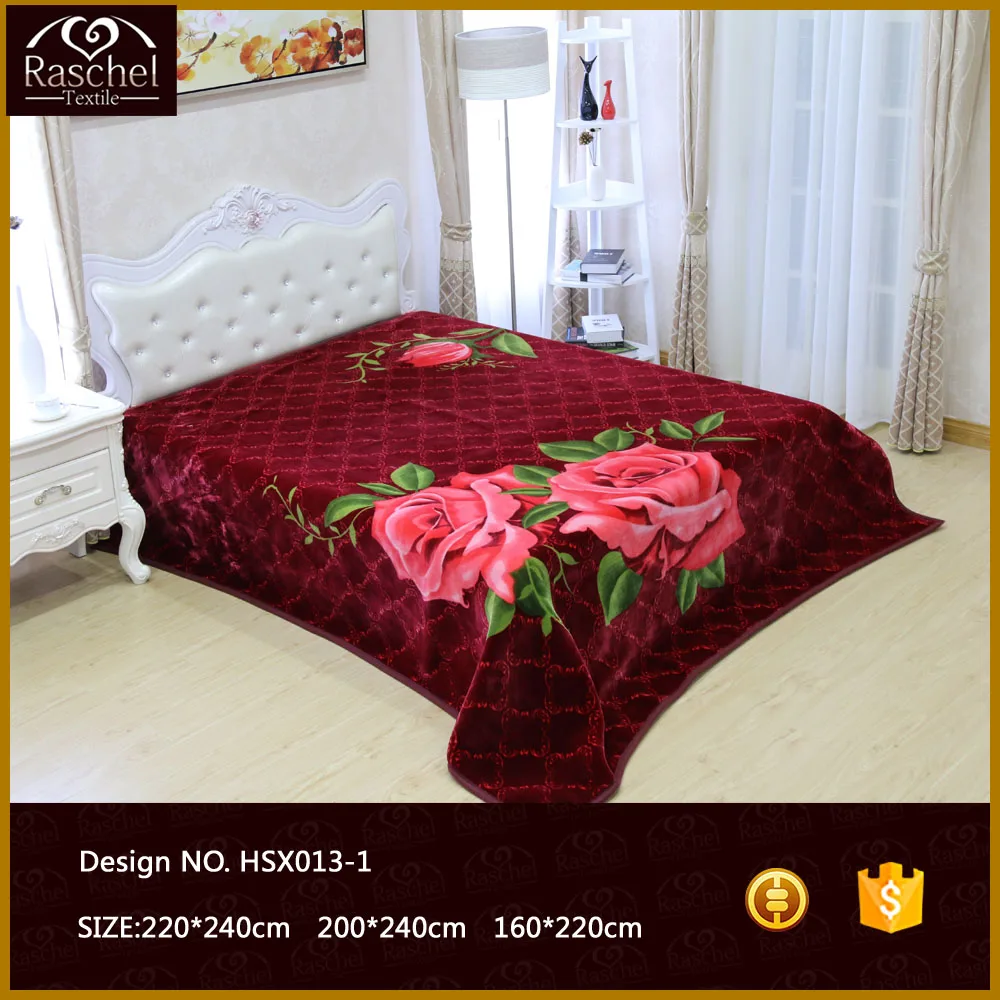 100 Polyester Korean Style 2ply 1 Side Embossed Arab Blanket Buy