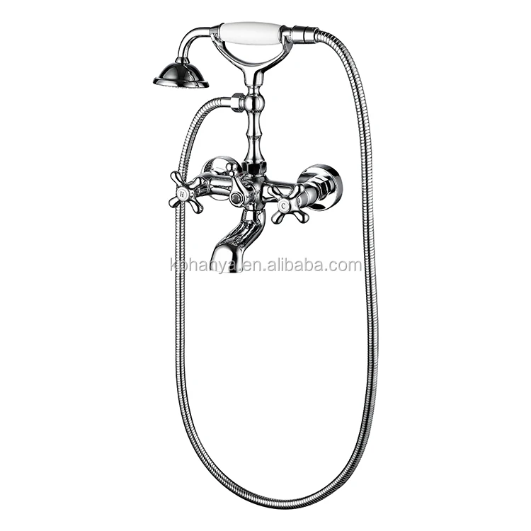 Phone Style Bathtub Shower Faucet Wall Mounted Bathtub Mixer With