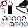 Transparent cotton string case for huawei, for iphone 5s 6 7 8 plus X XR XS MAX cell phone case with necklace