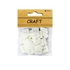 Hot Sale Custom Made 24L 2-Holes White Square Shaped Resin Shirt Button