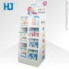 Creative collapsible cardboard stand, paper display racks exhibition stand for baby articles in outlet stores & supermarket
