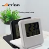 Digital folding clock mini projection clock pocket travel alarm clock with cover