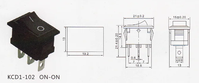 Kcd4 16a 250v 4 контакта схема подключения