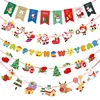 New Xmas Ornament Party Decoration Christmas Tree Hanging 3m Flag Banner Multi Kinds