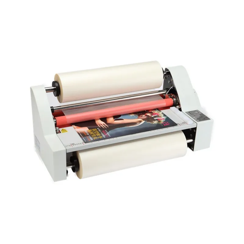 NEW Roll Laminator Four Rollers Hot Cold Laminating Machine 220V A3 Paper 330mm 