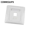 RJ45 socket wall face plate for network cable with wall mounted