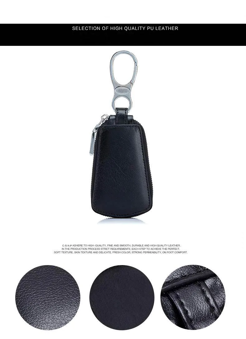 Key Case Genuine Leather Car Key Bag