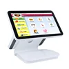 15.6 inch pos terminal /all in one touch PC/pos system with 11.6 LED touch monitor For Supermarket