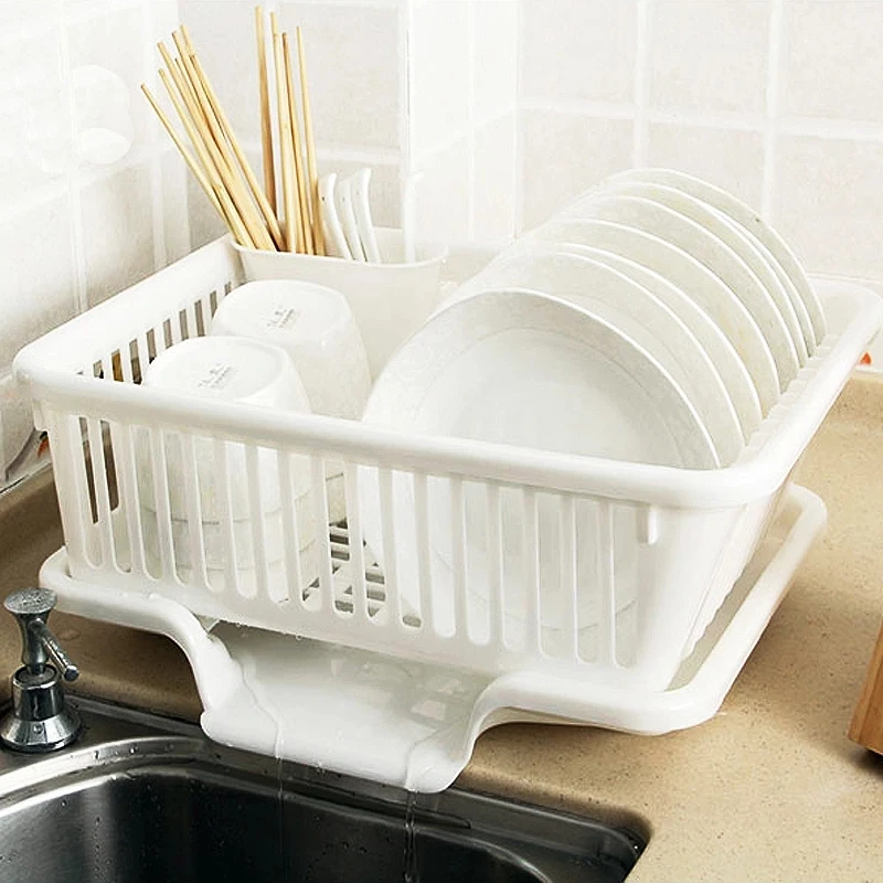 Dryer plastic chopsticks dish bowl sink basket rack storage holder/drainer bowl dish rack/cutlery drainer