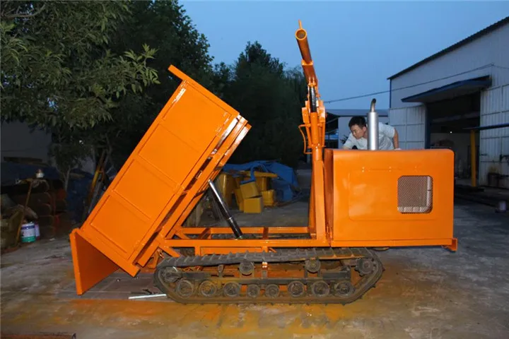 2 Ton Multi-function crawler transportation dump truck for loader