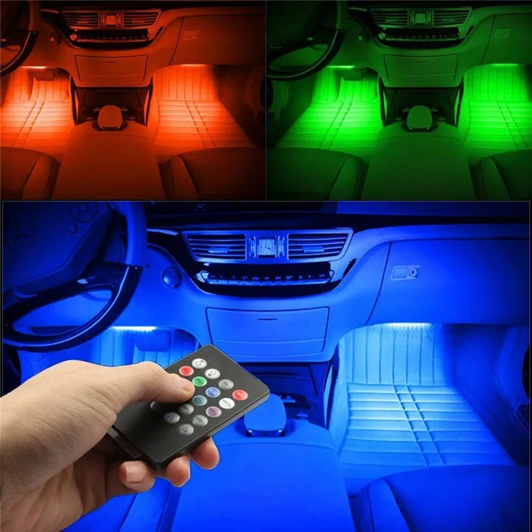 Color Changing Rgb 5050 Auto Lamp Remote Control Interior Music Strip Atmosphere Led Light Car Truck 5v Interior Strips Buy Led Car Light Led Light
