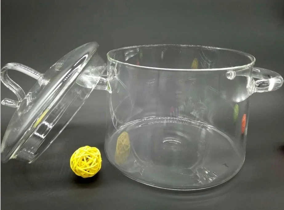 2l Heatresistant Glass Transparent Glass Glass Pot Cooking Pot Home