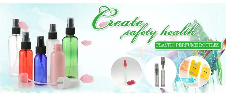 Plastic perfume bottles