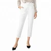 Latest Formal High Waisted Suit Ninth Slim White Latest Pants Women for Ladies