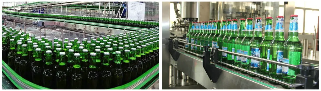 La boisson non alcoolisée peut ligne remplissante remplisseur rotatoire de  bière de bouteille de structure d'acier inoxydable